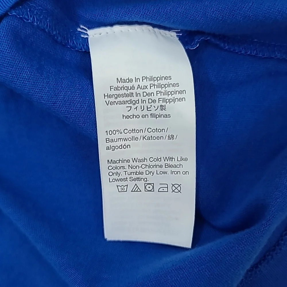 J Crew Long Sleeve Ultra Thin Relaxed Straight Tissue Turtleneck Top Royal Blue